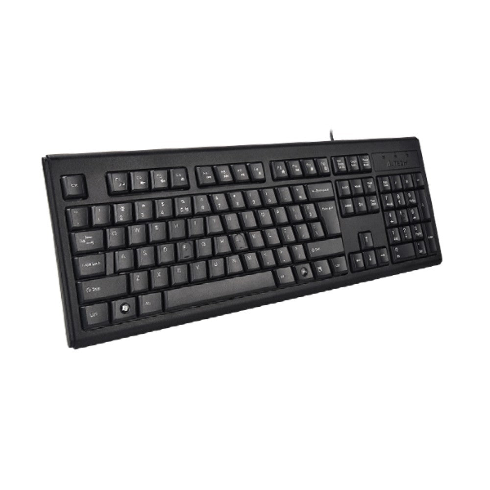 A4tech KRS-83 Comfortkey USB Wired Natural-A Shape Keyboard – Black