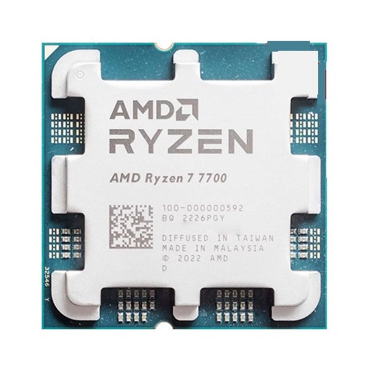 AMD Ryzen 7 7700 8-Core, 16-Thread Unlocked Desktop Processor – Tray
