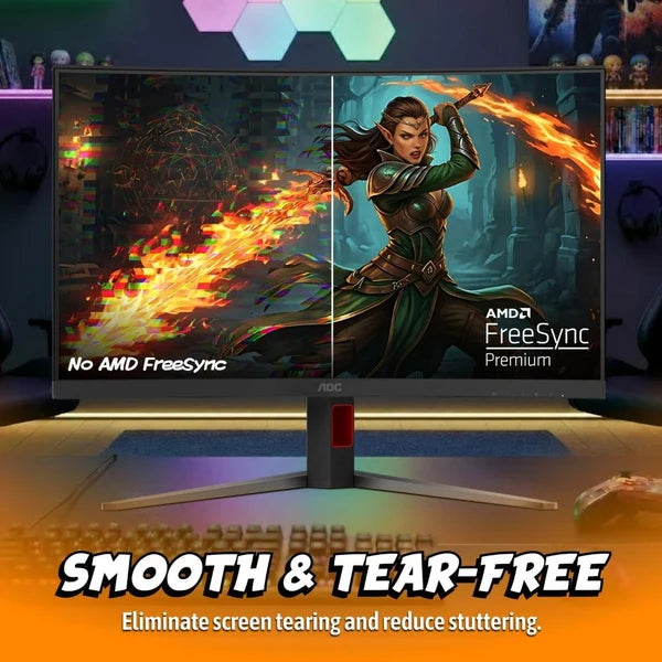 AOC CQ32G4Z 32-Inch Triple-Mode Curved Gaming Monitor