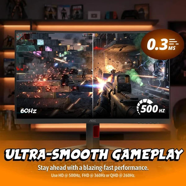 AOC CQ32G4Z 32-Inch Triple-Mode Curved Gaming Monitor