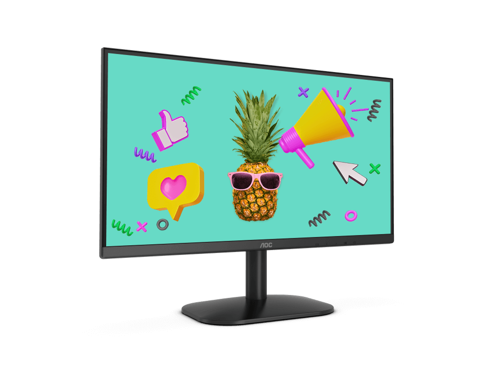 AOC ULTRA SLIM NARROW BORDER 22B2HN LED MONITOR 21.5” - PakByte Computers 