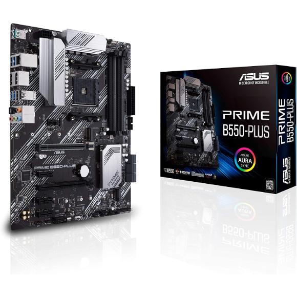 ASUS Prime B550-PLUS AMD AM4 Zen 3 Ryzen 5000 & 3rd Gen Ryzen ATX Motherboard