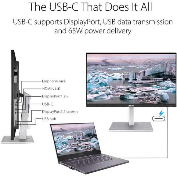 ASUS ProArt Display 27" Monitor PA278CV - WQHD (2560 x 1440), IPS, 100% sRGB, 100% Rec. 709 - PakByte Computers 