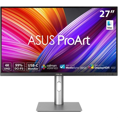 ASUS ProArt Display PA279CRV 27-Inch 4K HDR- IPS, UHD (3840 x 2160), 99% DCI-P3/Adobe RGB, Delta E < 2, Calman Verified, USB-C PD 96W, DisplayPort, Daisy-Chain, Height Adjustable Professional Monitor - PakByte Computers  