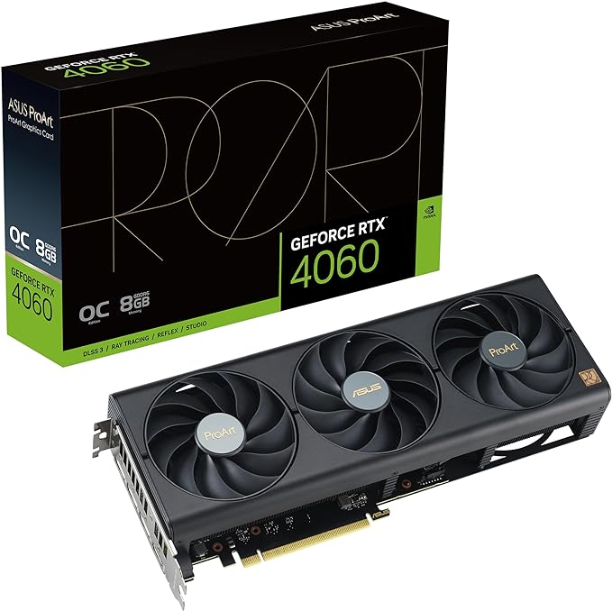 ASUS ProArt GeForce RTX™ 4060 OC Edition 8GB GDDR6 Graphics Card - PakByte Computers 