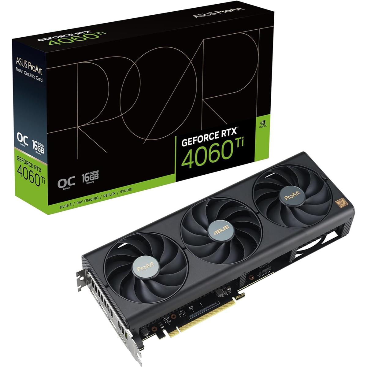 ASUS ProArt GeForce RTX 4060 Ti OC Edition 16GB Graphics Card