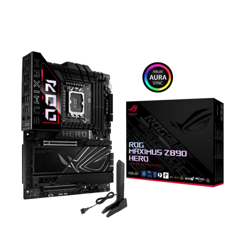 ASUS ROG Maximus Z890 Hero WIFI DDR5 LGA1851 ATX Motherboard - PakByte Computers  