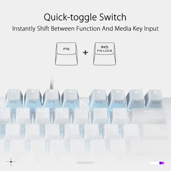 ASUS ROG Strix Scope NX TKL Wired Mechanical RGB Gaming Keyboard Moonlight White - PakByte Computers 
