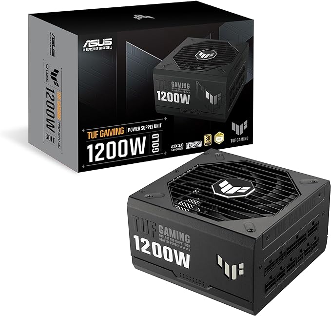 ASUS TUF Gaming 1200W Gold, ATX 3.0 Fully Modular 80+ Gold Power Supply
