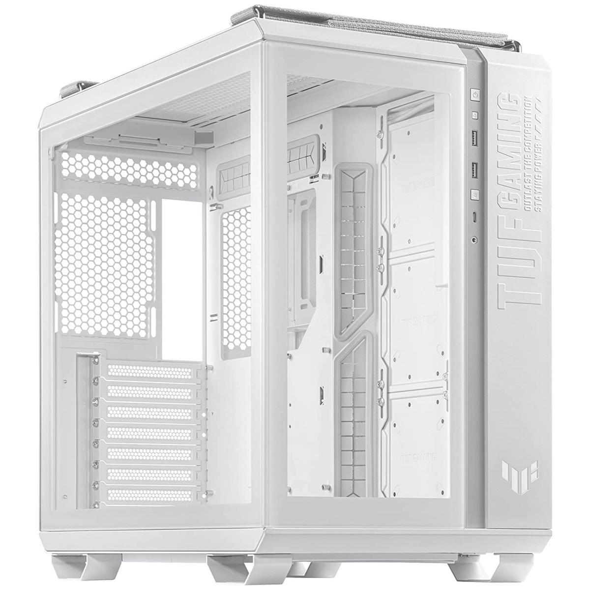 ASUS TUF Gaming GT502 ATX Mid Tower Gaming Case - White