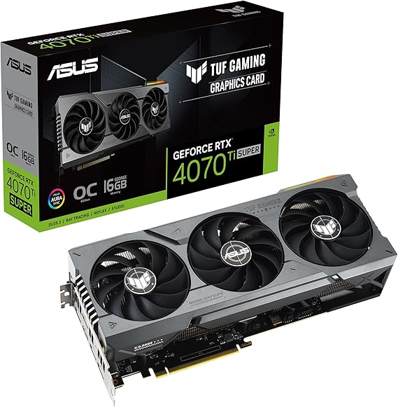 ASUS TUF NVIDIA GeForce RTX 4070 Ti SUPER OC 16 GB GDDR6X Graphics Card