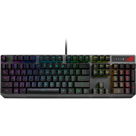 ASUS XA05 Mechanical Gaming Keyboard - ROG Strix Scope RX | Red Optical Mechanical Switches - PakByte Computers 