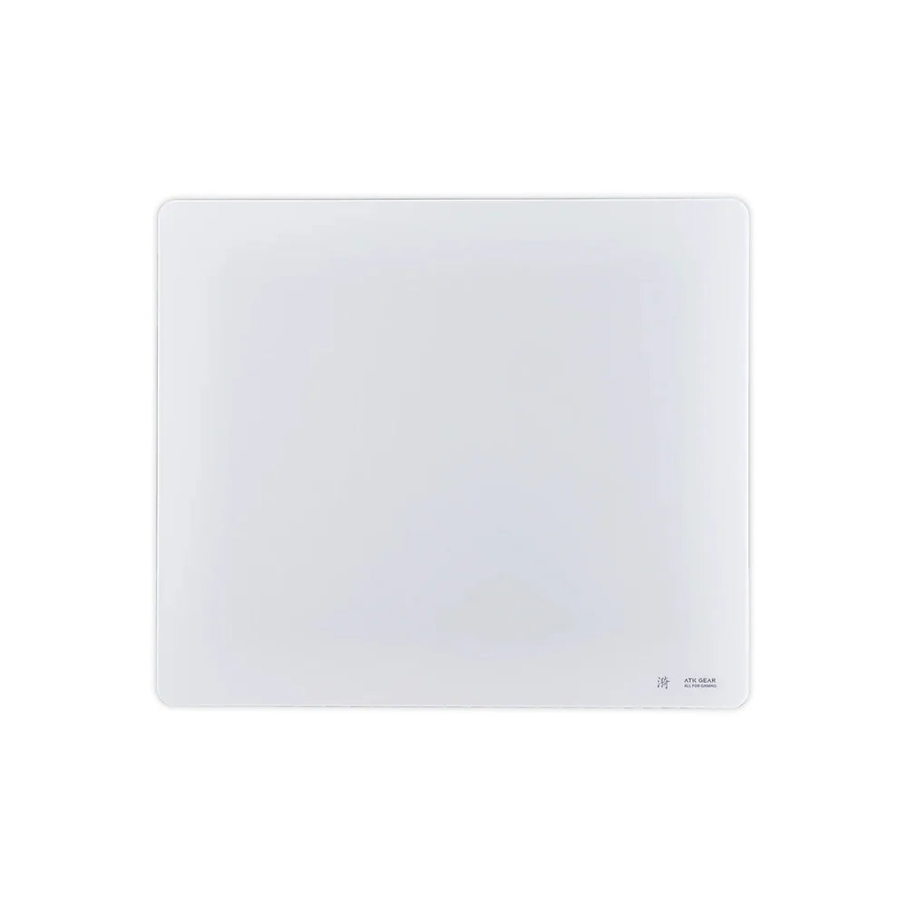 ATK Glasspad Riffle Lian Yi  Mousepad - White