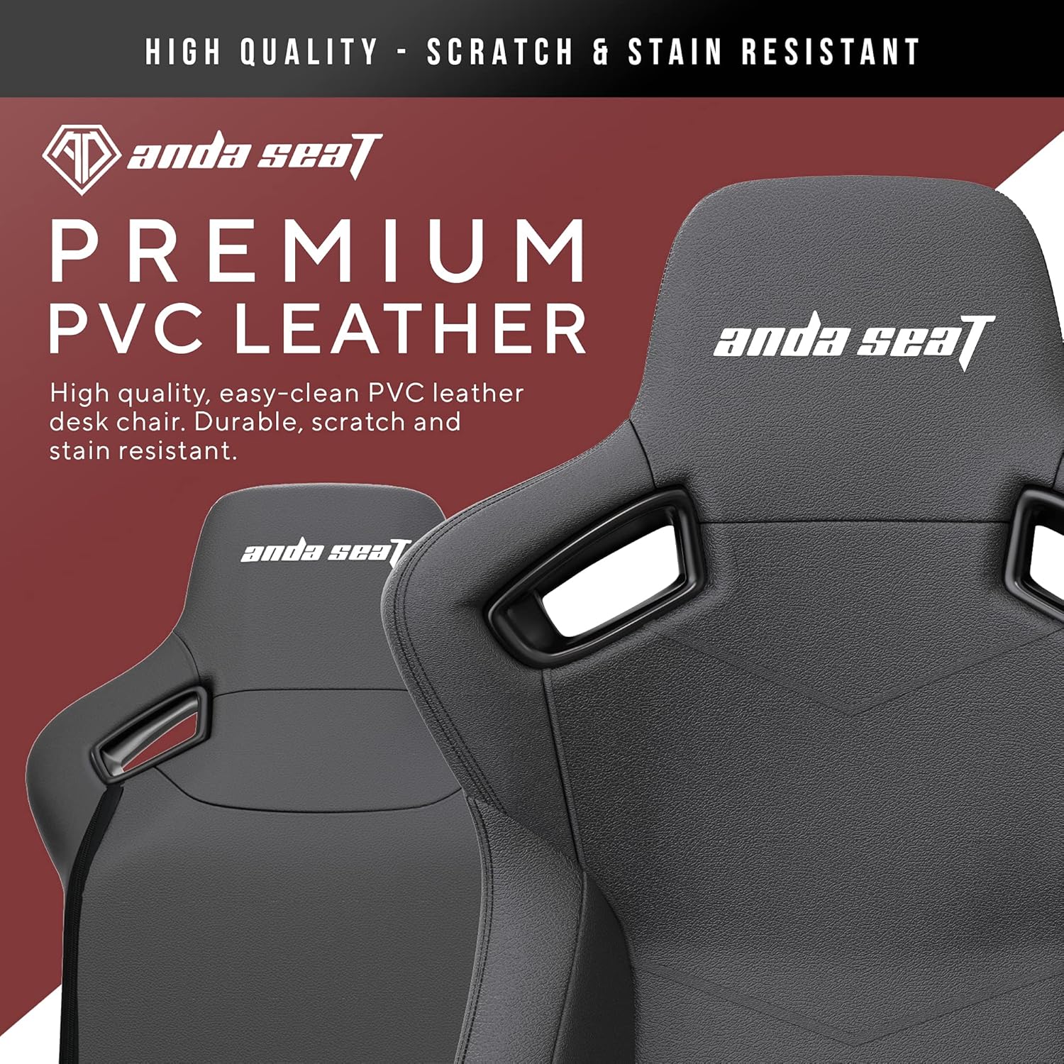 Anda Seat Kaiser 2 XL Leather Gaming Chair (Black) - PakByte  