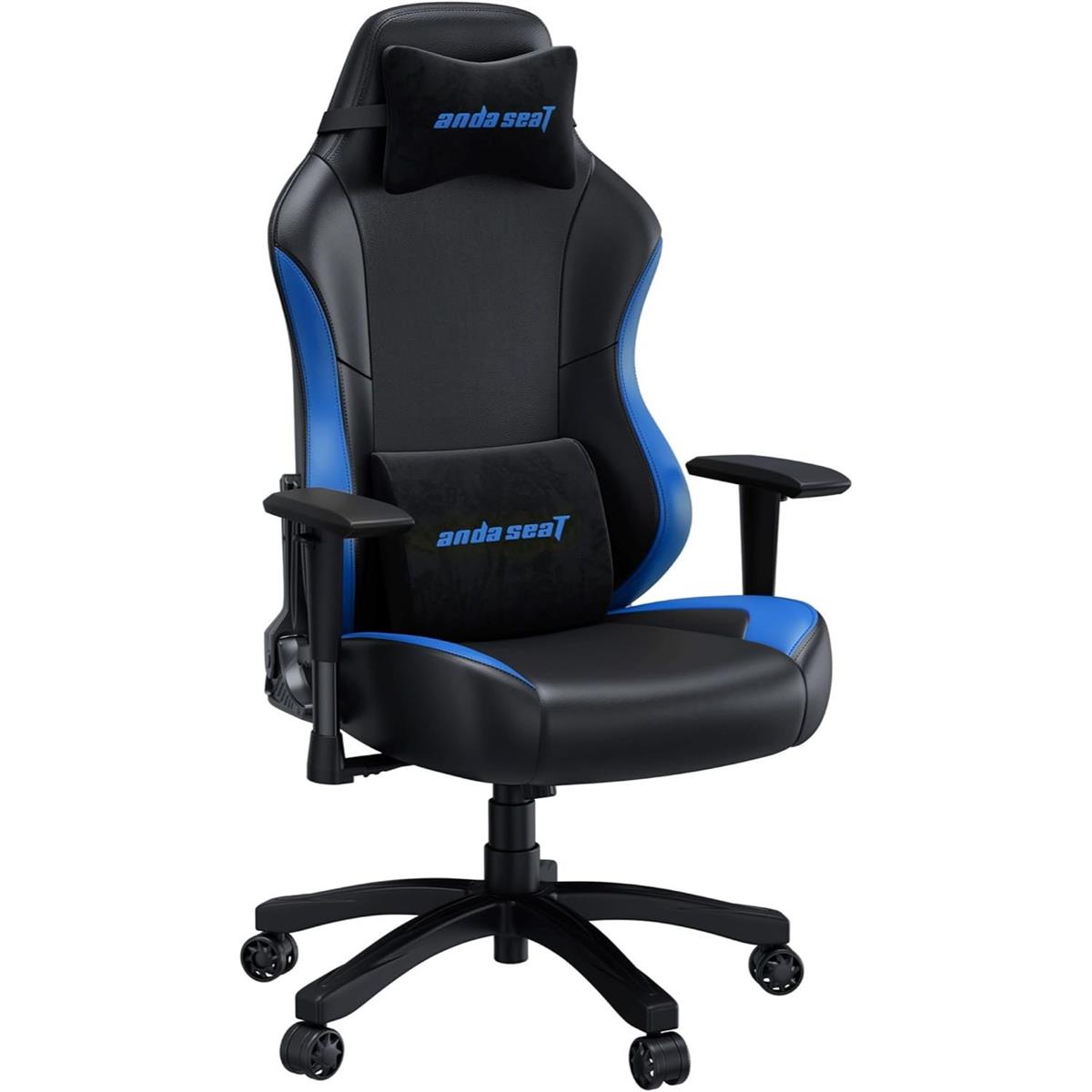 Anda Seat Luna Large Gaming Chair - Black & Blue - PakByte Computers  