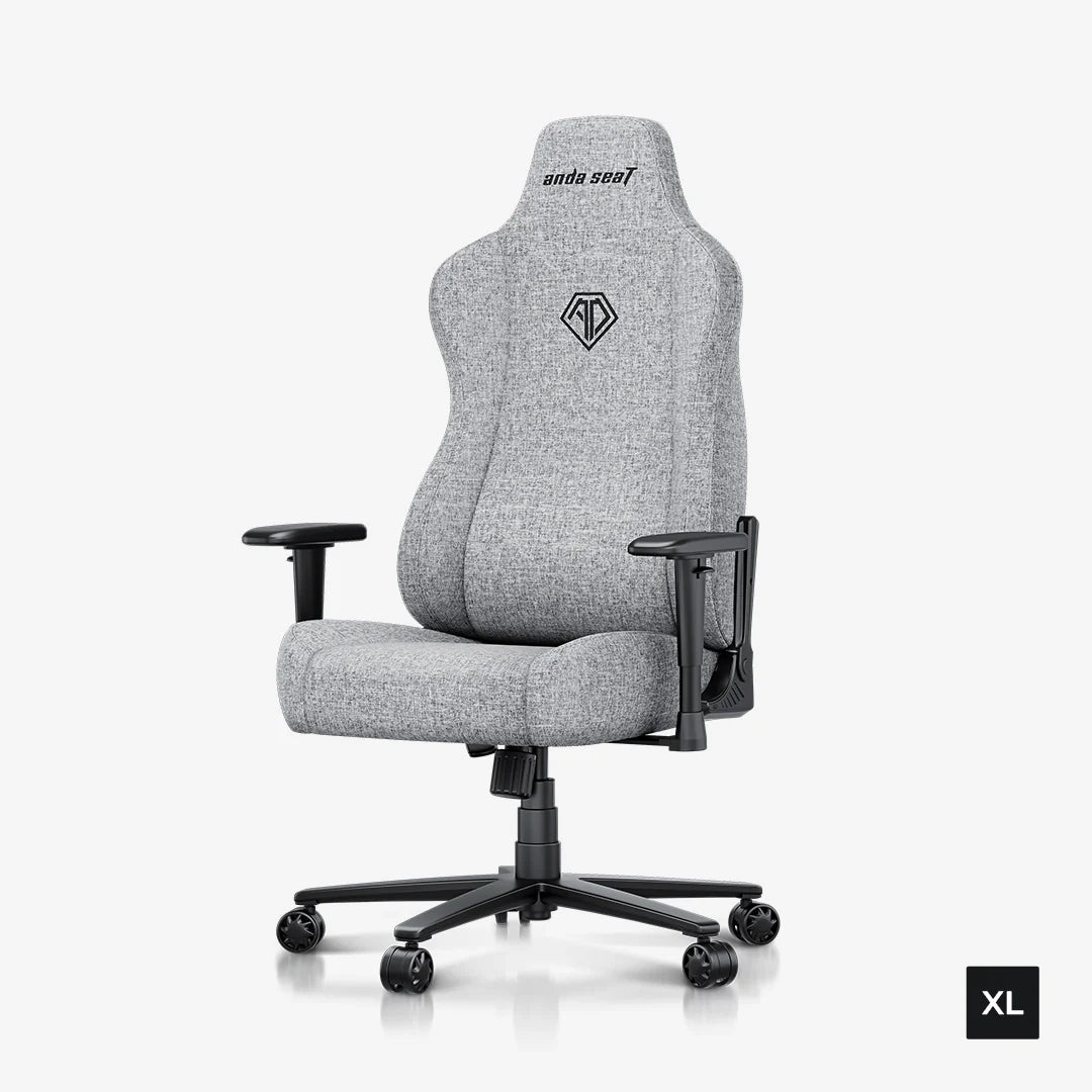 AndaSeat Novis XL Series Gaming Chair, Linen Fabric - Ash Gray - PakByte Computers  