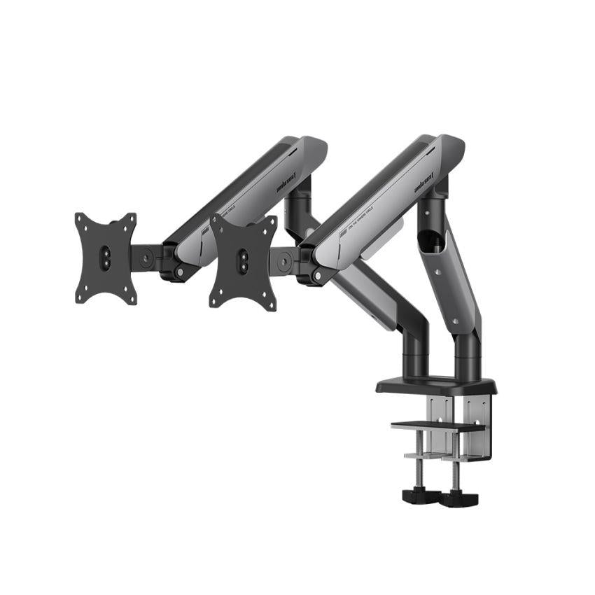 AndaSeat Stealth Pro II Duo A9-2S Ergonomic Dual Monitor Arm - Black Titanium - PakByte Computers  