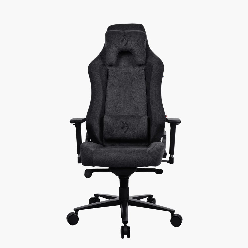 Arozzi Vernazza Soft Fabric Durable Ergonomic Office and Gaming Chair - Pure Black