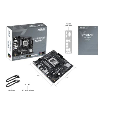 Asus Prime A620M-E DDR5 AMD AM5 micro ATX Gaming Motherboard - PakByte Computers  