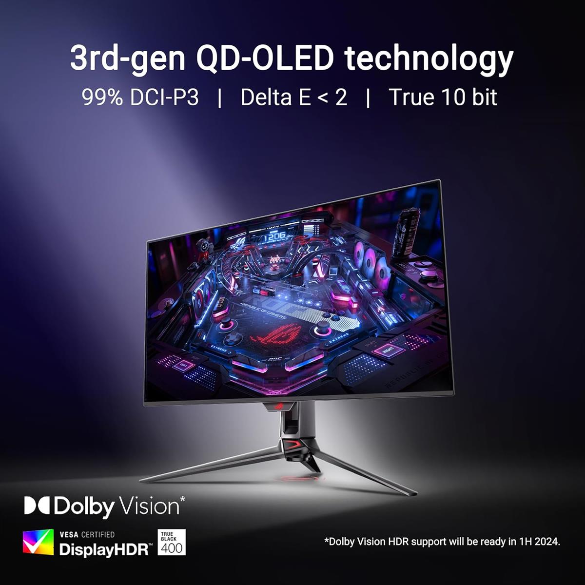 Asus Rog Swift OLED PG32UCDM - 240Hz 4K UHD 32" Gaming Monitor - PakByte Computers  