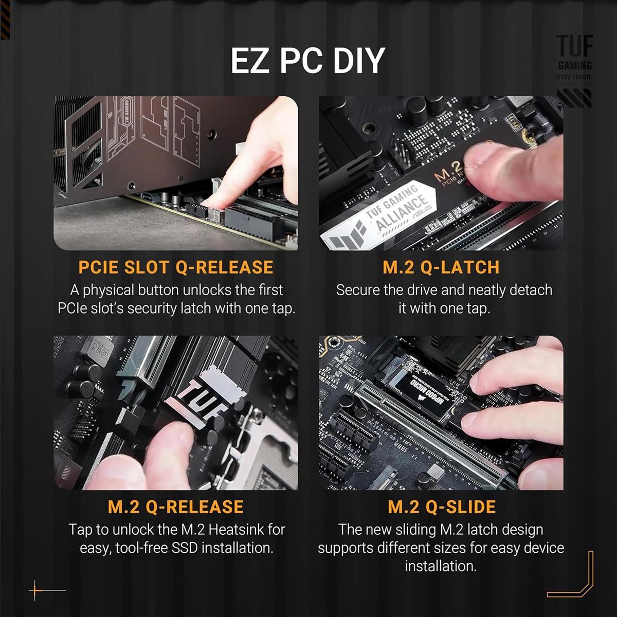 Asus Tuf Gaming Z890-Plus Wifi Z890 LGA 1851 ATX Motherboard - PakByte Computers  