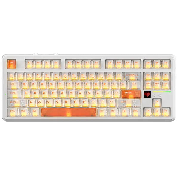 Attack Shark X87 Ultra 8K Mechanical Wireless Gaming Keyboard - Iced Orange