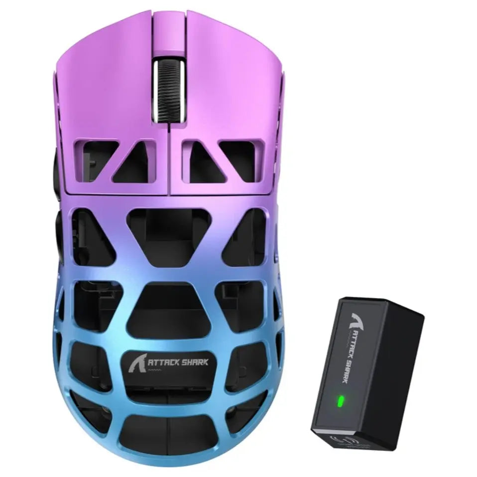 ATTACK SHARK R3 Magnesium Alloy Wireless Gaming Mouse - Purple