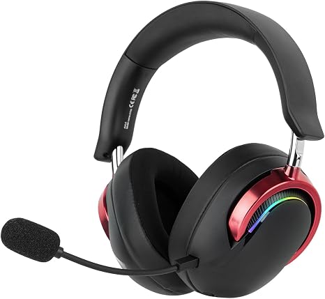 Aula A700 Wireless Gaming Headset with 7.1 Surround Sound - Black/Red