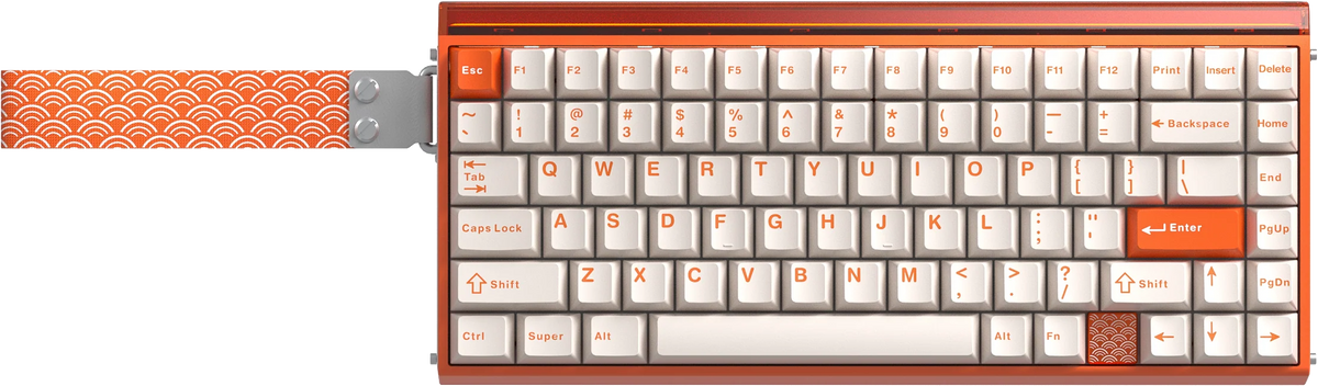 AULA Hero 75 HE Tri-Mode Magnetic Keyboard - Orange - Lingyun Magnetic Switch