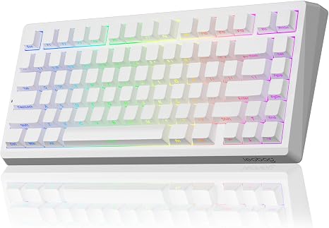 Aula LEOBOG A80 RT Hall Effect Mechanical Wired Gaming Keyboard - White