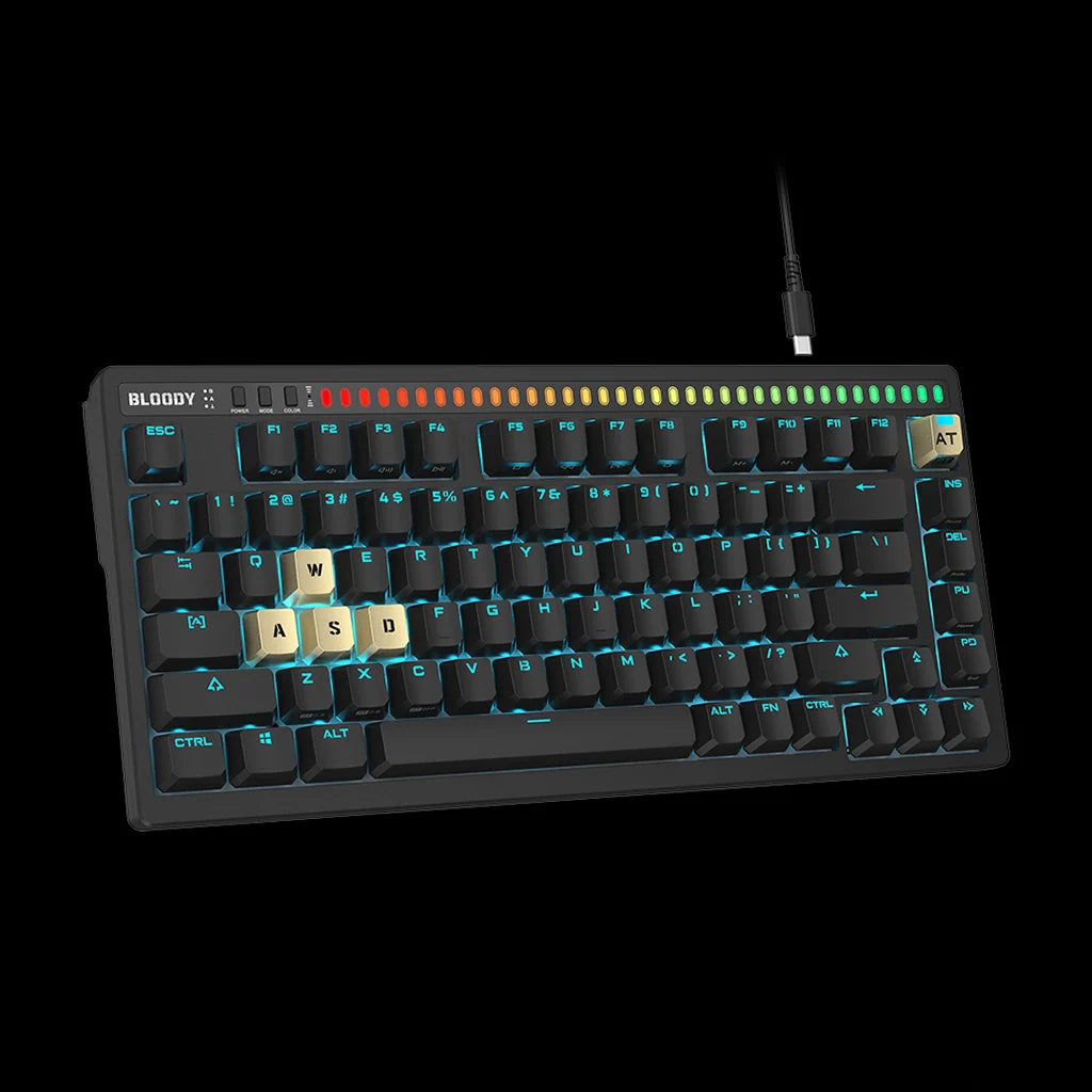 Bloody AT75 Alpha Optical Switch Mechanical Keyboard - Black