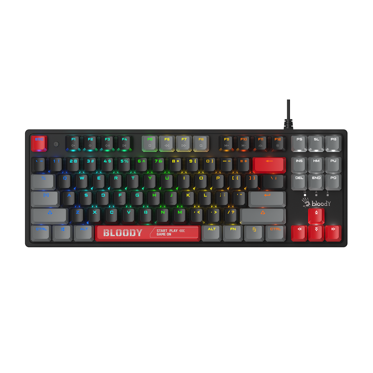 Bloody S310N RGB BLMS Mechanical Gaming Keyboard - Red Switch - Energy Red - PakByte Computers  