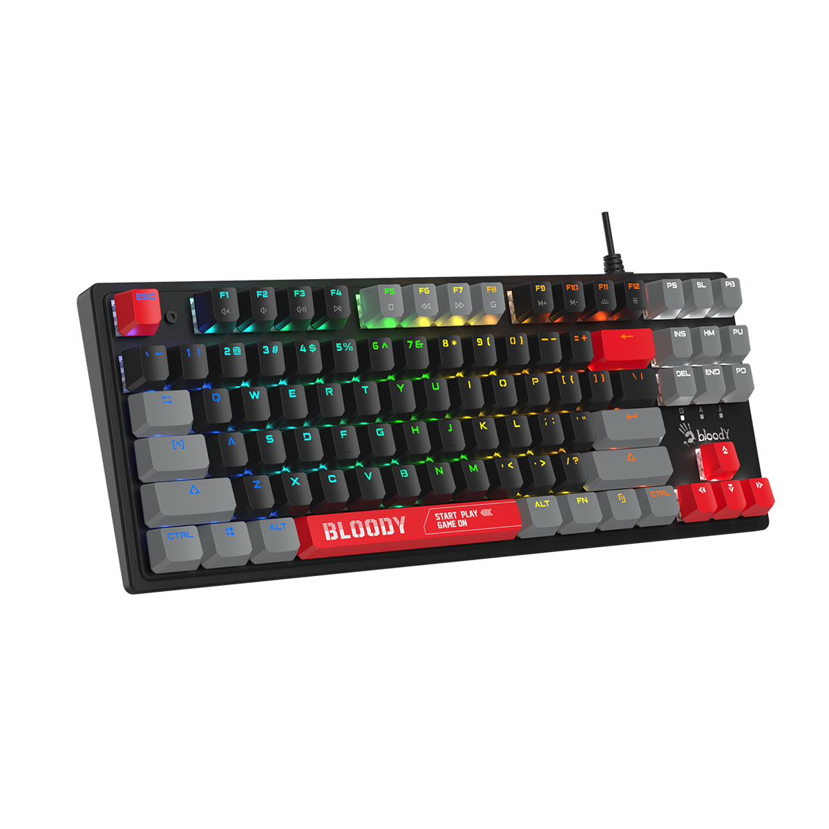 Bloody S310N RGB BLMS Mechanical Gaming Keyboard - Red Switch - Energy Red - PakByte Computers  