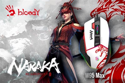 Bloody W95 Max Naraka Extra Fire Gaming Mouse - EasySkins, Inc. 