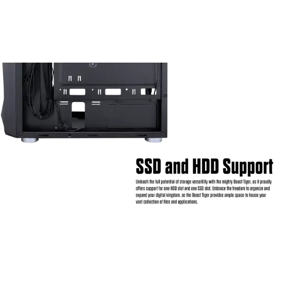 Boost Tiger PC Case with 3 RGB Fans - PakByte Computers 