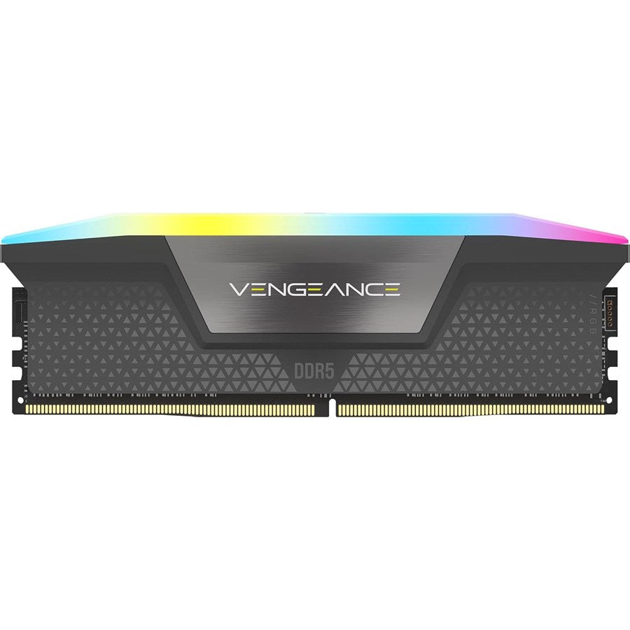 CORSAIR Vengeance RGB DDR5 RAM 32GB (1x32GB) 5600MHz Desktop Computer Memory - Gray - CMH32GX5M1B5600Z40