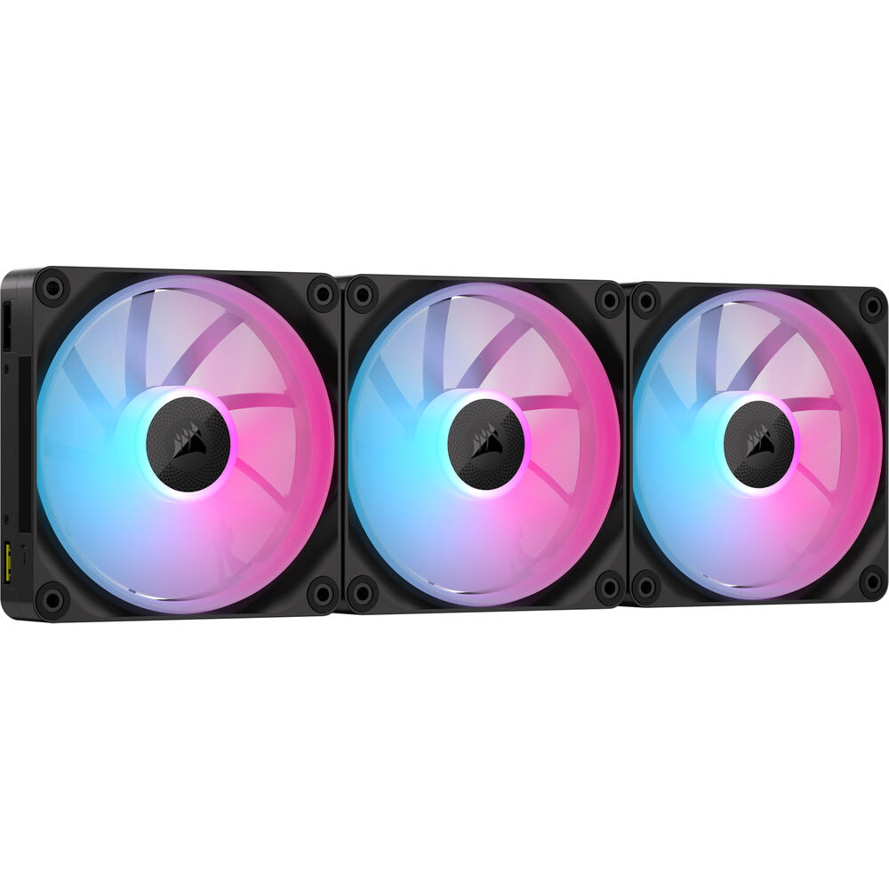 Corsair iCUE LINK LX120 RGB Triple 120mm PWM Fan Starter Kit - Black