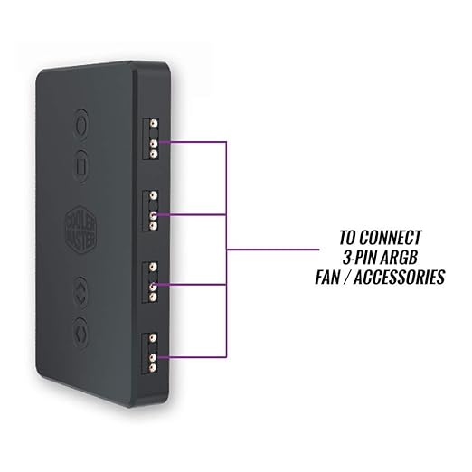 Cooler Master ARGB LED Controller (MFP-ACBN-NNUNN-R1) - PakByte Computers 