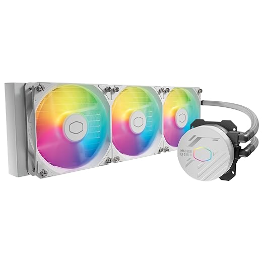 Cooler Master MasterLiquid 360 Core II 360 mm Liquid CPU Cooler - White