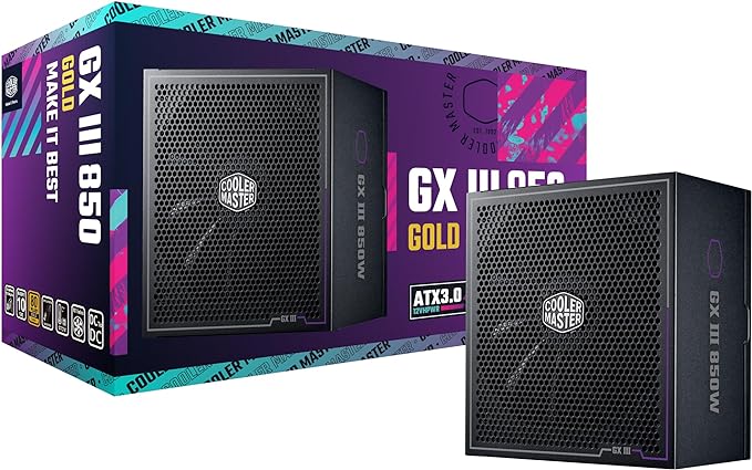 Cooler Master GX III Gold 850 Fully Modular ATX 3.0 Power Supply