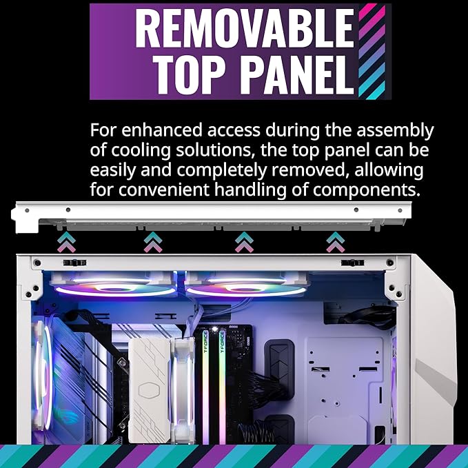 Cooler Master MasterBox TD500 Mesh V2 ARGB Mid-Tower ATX Case - White - PakByte Computers 