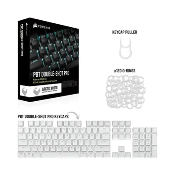 Corsair DSPBT Pro-Kit-Sbr White Keycaps - PakByte Computers 