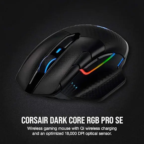 Corsair Dark Core RGB Pro Wireless Gaming Mouse - PakByte Computers 