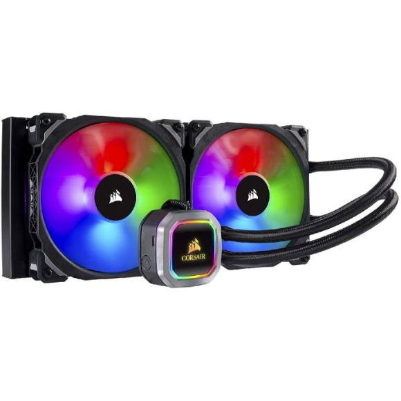 Corsair H115i RGB Platinum AIO Liquid CPU Cooler,280mm,Dual ML140 PRO RGB PWM Fans,Intel 115x/2066,AMD AM4/TR4