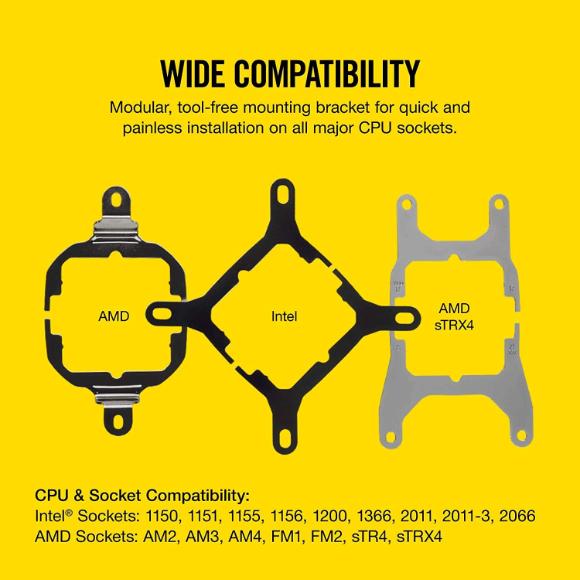 Corsair H115i RGB Platinum AIO Liquid CPU Cooler 280mm