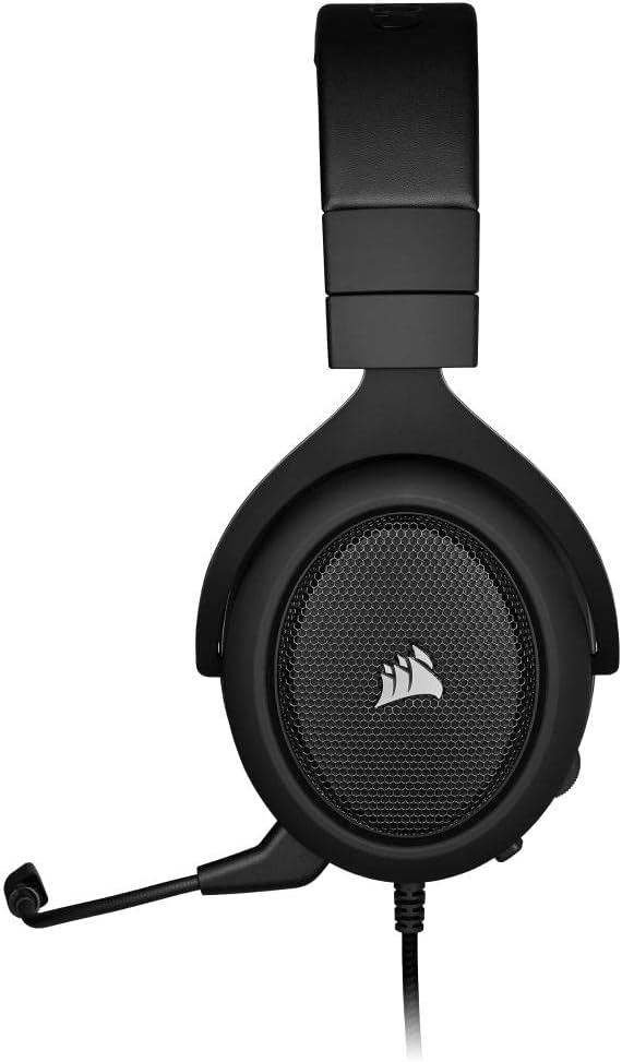 Corsair HS60 PRO - 7.1 Virtual Surround Sound Gaming Headset with USB DAC - Carbon - PakByte Computers 