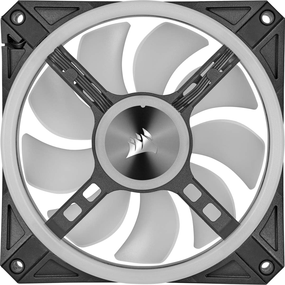 Corsair QL140 RGB, 140mm RGB LED Fan, Dual Pack with Lighting Node Core - Black - PakByte Computers  