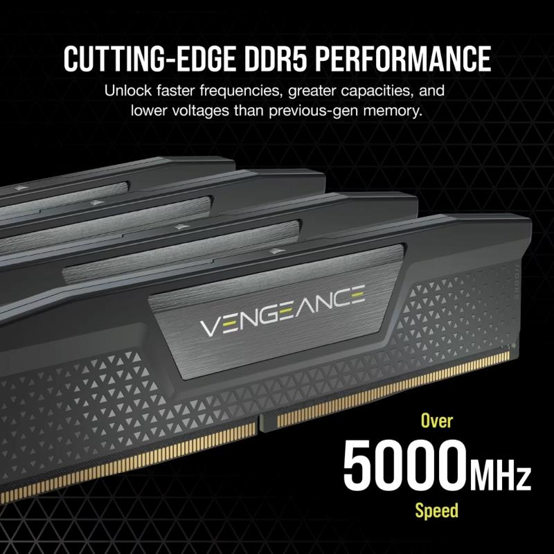 Corsair VENGEANCE® 32GB DDR5 DRAM 6000MT/s CL36 Memory Kit — Black