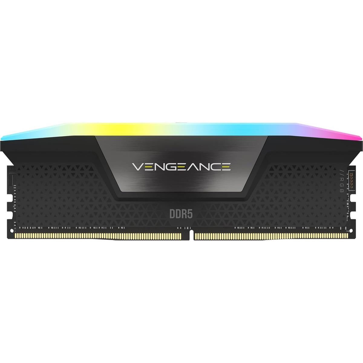 Corsair Vengeance RGB 16GB (1x16GB) 5600MHz CL40 DDR5 RAM Memory - Black - CMH16GX5M1B5600C40