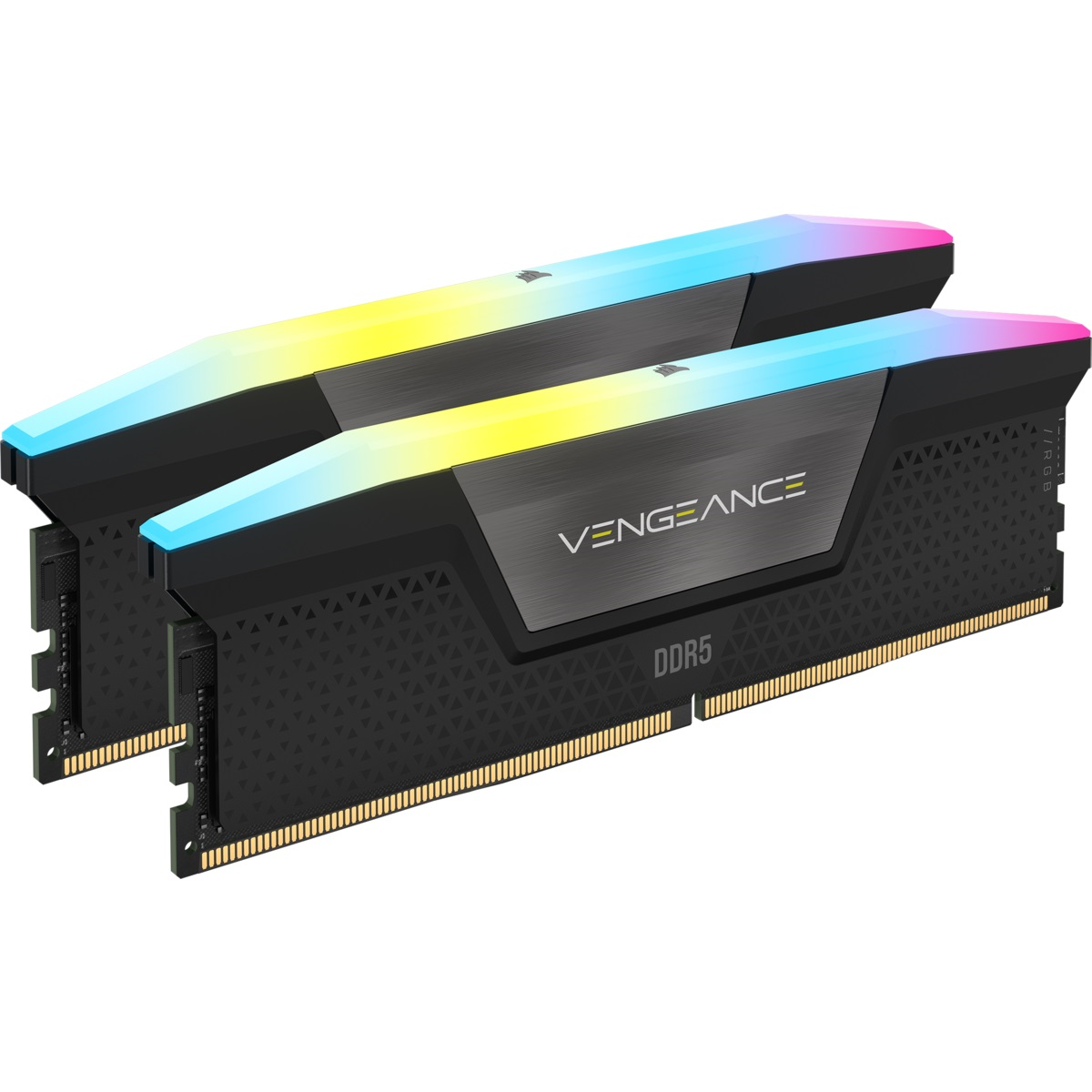 Corsair Vengeance RGB 32GB (2x16GB) 6400MHz C36 DDR5 DRAM Memory Kit - Black - CMH32GX5M2B6400C36